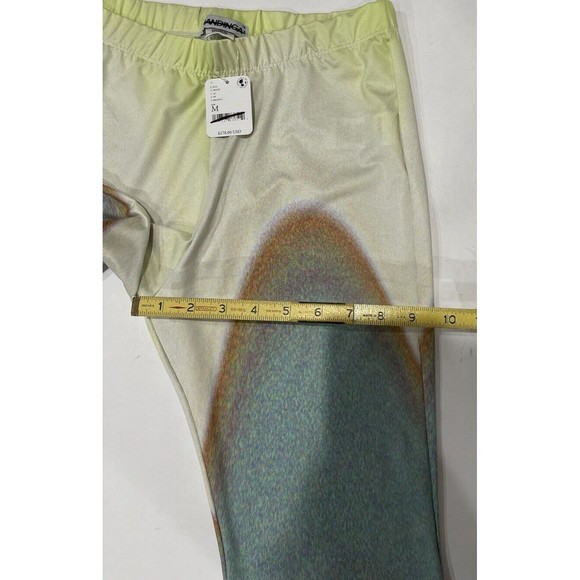 Free People Mandinga Otto Pant Flare Stretch Ombre Gray Aqua Orange Size M NWT - Picture 8 of 8